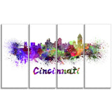 cincinnati skyline cityscape canvas artwork print PT6583