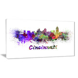 cincinnati skyline cityscape canvas artwork print PT6583