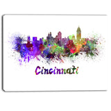 cincinnati skyline cityscape canvas artwork print PT6583