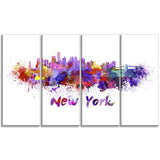 new york skyline cityscape canvas artwork print PT6592