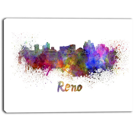 reno skyline cityscape canvas artwork print PT6594