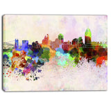 cincinnati skyline cityscape canvas artwork print PT6595