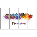 edmonton skyline cityscape canvas artwork print PT6598