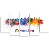 edmonton skyline cityscape canvas artwork print PT6598