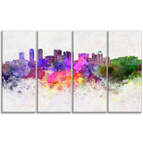 colombo skyline cityscape canvas artwork print PT6607