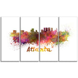 atlanta skyline cityscape canvas artwork print PT6608