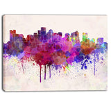 boston skyline cityscape canvas artwork print PT6610