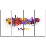 albany skyline cityscape canvas artwork print PT6614