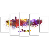 albany skyline cityscape canvas artwork print PT6614