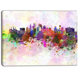 kansas city skyline cityscape canvas artwork print PT6617