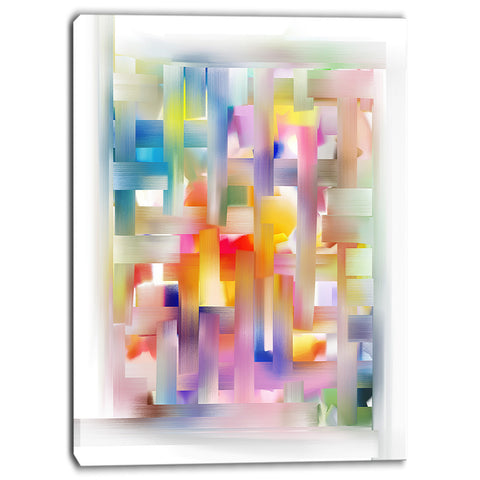colorful seamless pattern abstract canvas art print PT6649
