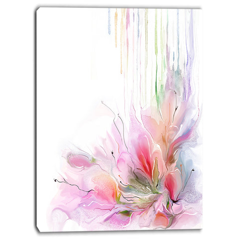 floral composition abstract floral print on canvas PT6699