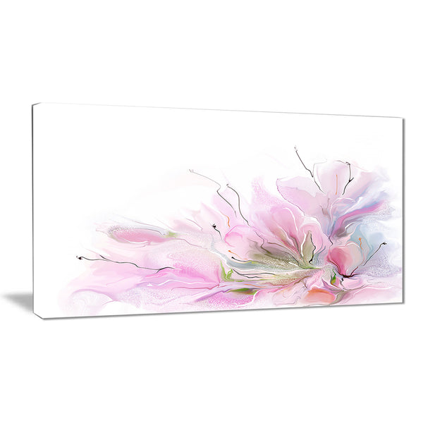 lovely pink flowers floral contemporary canvas art print PT6708