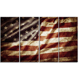 american flag contemporary canvas art print PT6715