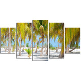 palm trees landscape photography canvas art print PT6777