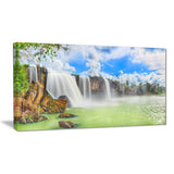 dry nur waterfall landscape photo canvas art print PT6794