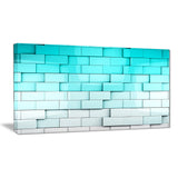 blue mosaic cubes contemporary artwork PT6828