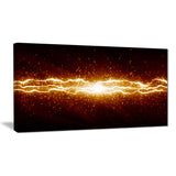 lightning on dark sky contemporary canvas art print PT6837