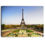 wide view of eiffel tower landscape photo canvas print PT6857