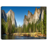 yosemite valley panorama landscape canvas art print PT6900