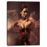 erotic sexy woman sensual contemporary canvas art print PT6913