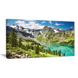 lake on green valley photography landscape canvas print PT6914