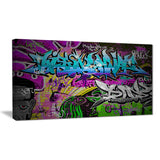 graffiti wall urban art abstract street art canvas print PT6931