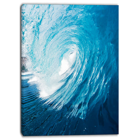 ocean waves in hawaii photo canvas art print PT6988