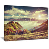 autumn panorama of mountains photo canvas print PT7071