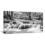 white erawan waterfall landscape photo canvas print  PT7131