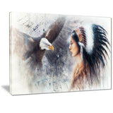 enchanting mystical priestess abstract woman canvas art print PT7197