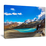 alps mountain fountain photography canvas art print PT7207