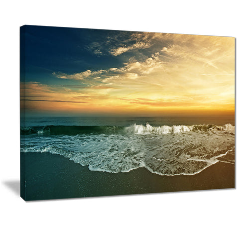 beach panorama landscape canvas art print PT7212
