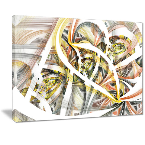 symmetrical spiral fractal flowers digital art canvas print PT7251