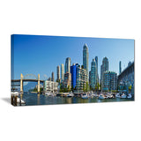 beautiful view of vancouver cityscape photo canvas print PT7358