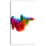 rainbow explosion art abstract watercolor canvas print PT7399