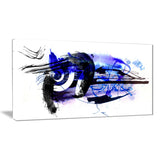 blue stain abstract modern abstract art canvas print PT7439