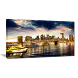 brooklyn bridge and manhattan skyline cityscape canvas print PT7549