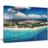 caribbean coast tropical panorama seascape photo canvas print PT7565