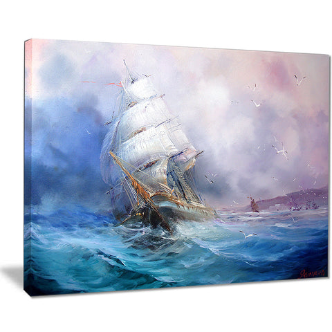 sea breeze seascape painting canvas print PT7622