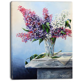 lilac bouquet floral digital art canvas print PT7652