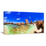bright tropical beach panorama landscape photo canvas print PT7663