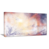 blurry watercolor with star abstract painting canvas print PT7676