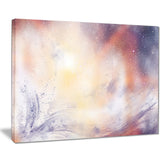 blurry watercolor with star abstract painting canvas print PT7676