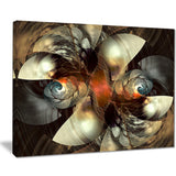 brown fractal artwork abstract digital art canvas print PT7692