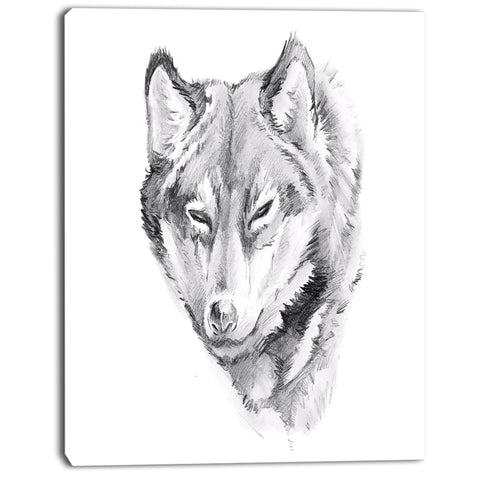 wolf tattoo art animal digital art canvas print PT7803