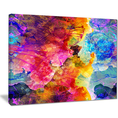 seamless colors abstract digital art canvas print PT7861