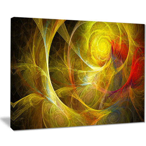 bright yellow stormy sky abstract digital art canvas print PT7909