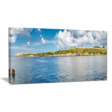 the bay of havana panorama seascape photo canvas print PT7991