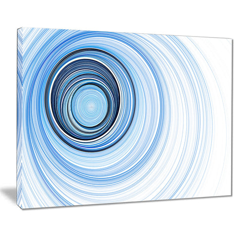 blue radio waves abstract digital art canvas print PT8015